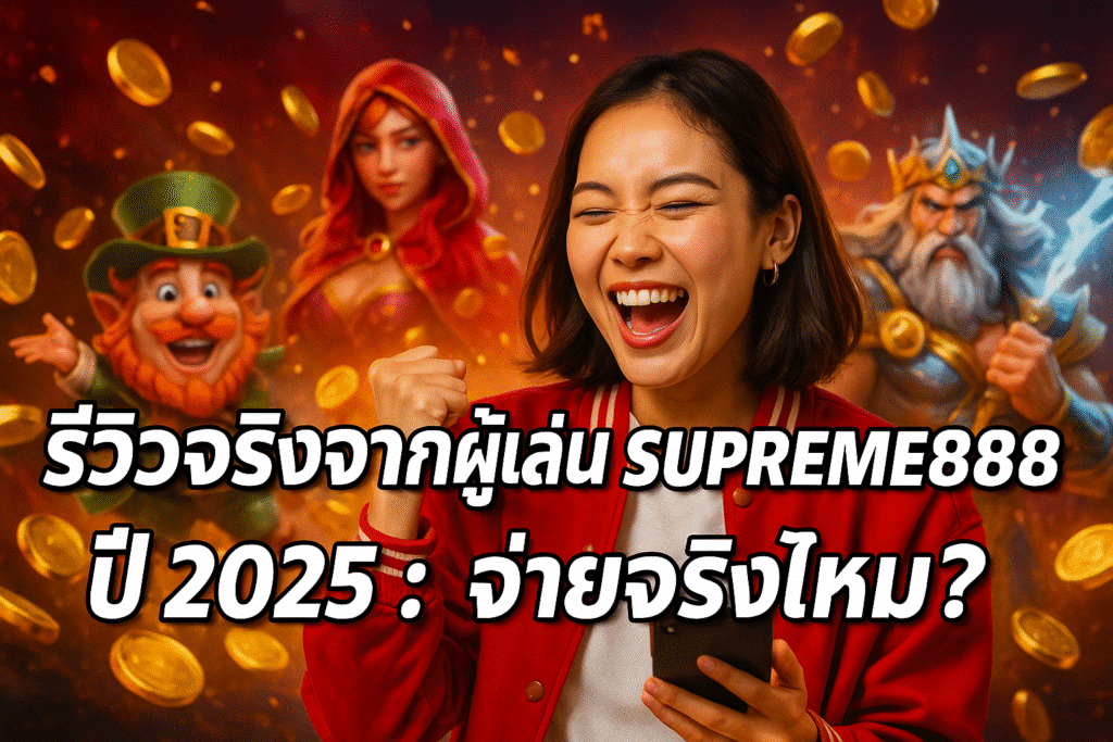 รีวิวจริงจากผู้เล่น SUPREME888 ปี 2025 จ่ายจริงไหม?