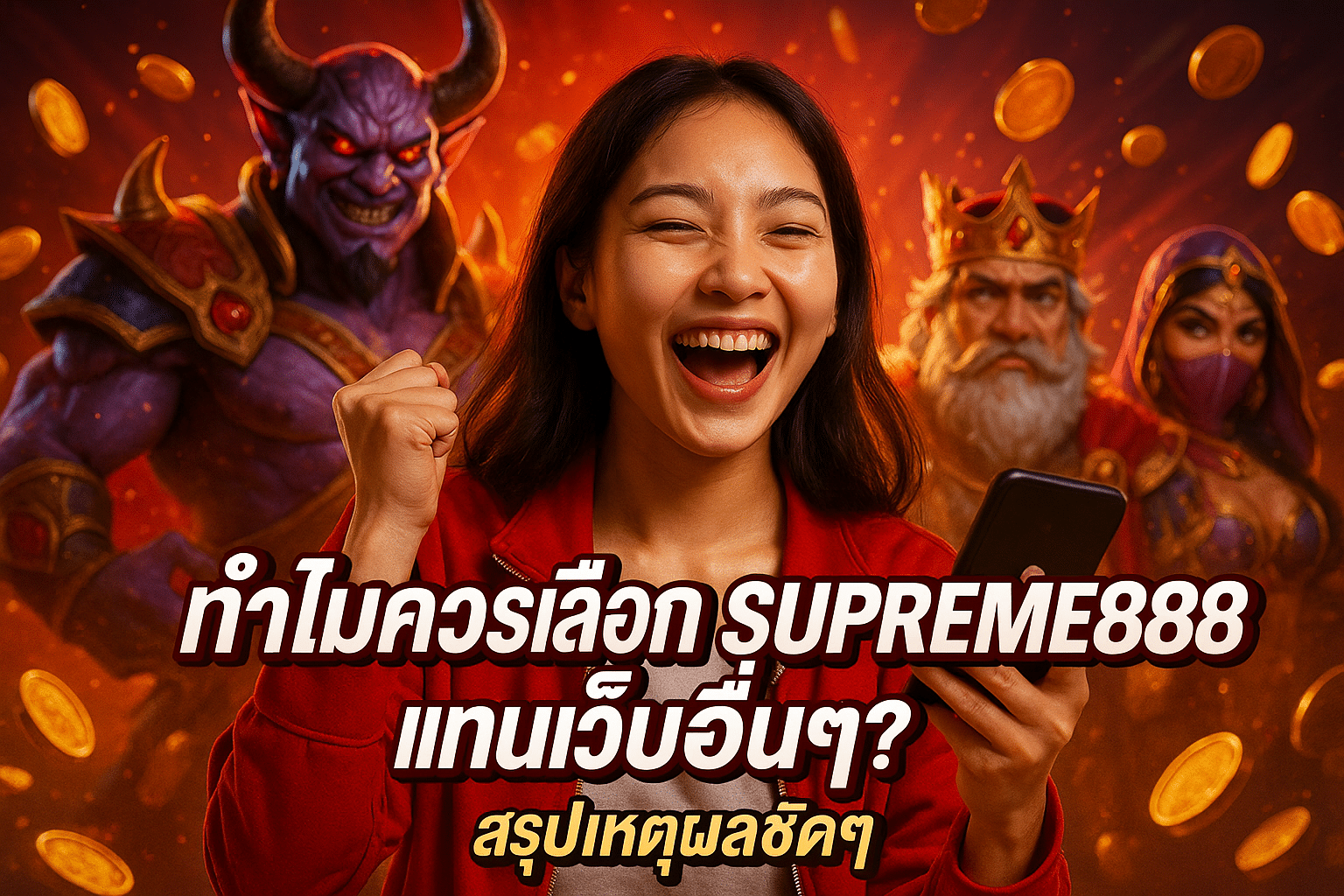 ทำไมควรเลือก SUPREME888 แทนเว็บอื่นๆ? สรุปเหตุผลชัดๆ