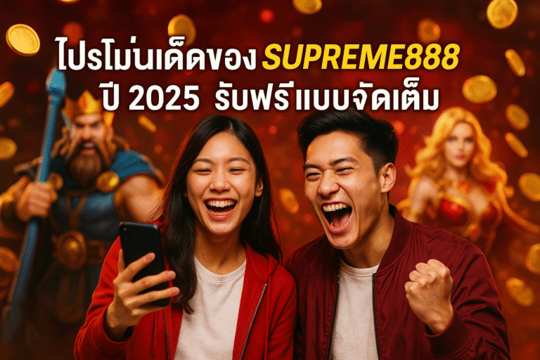 โปรโมชั่นเด็ดของ SUPREME888 ปี 2025 รับฟรีแบบจัดเต็ม