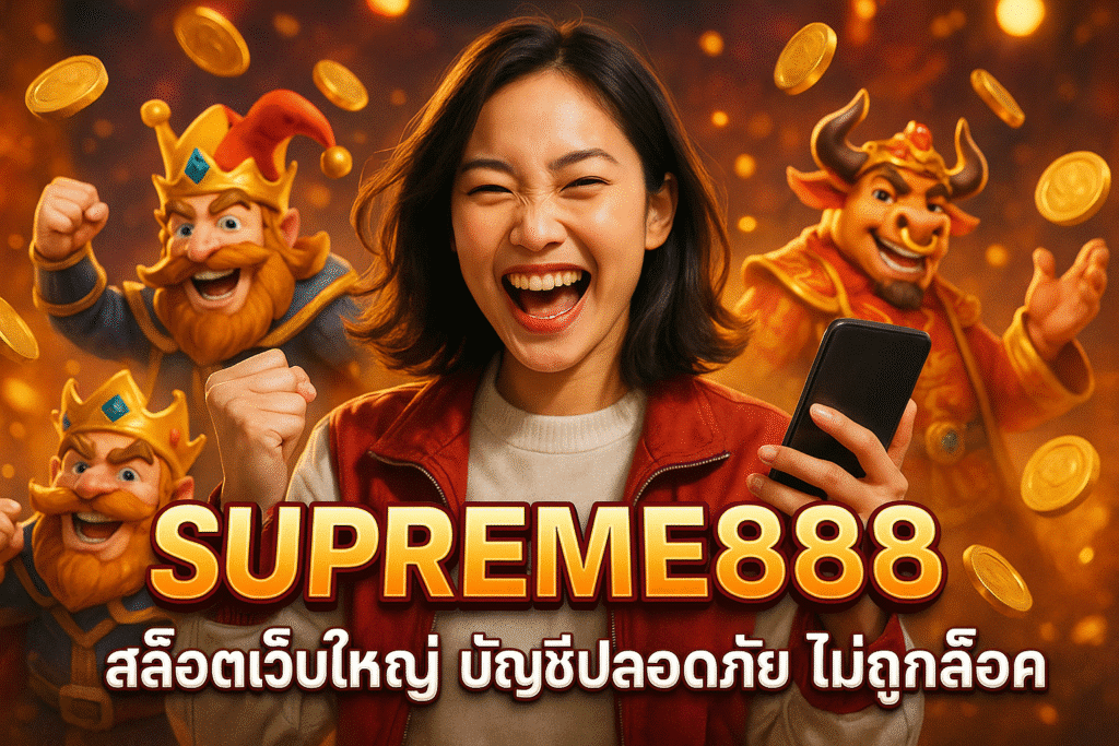SUPREME888 สล็อตเว็บใหญ่ บัญชีปลอดภัย ไม่ถูกล็อค