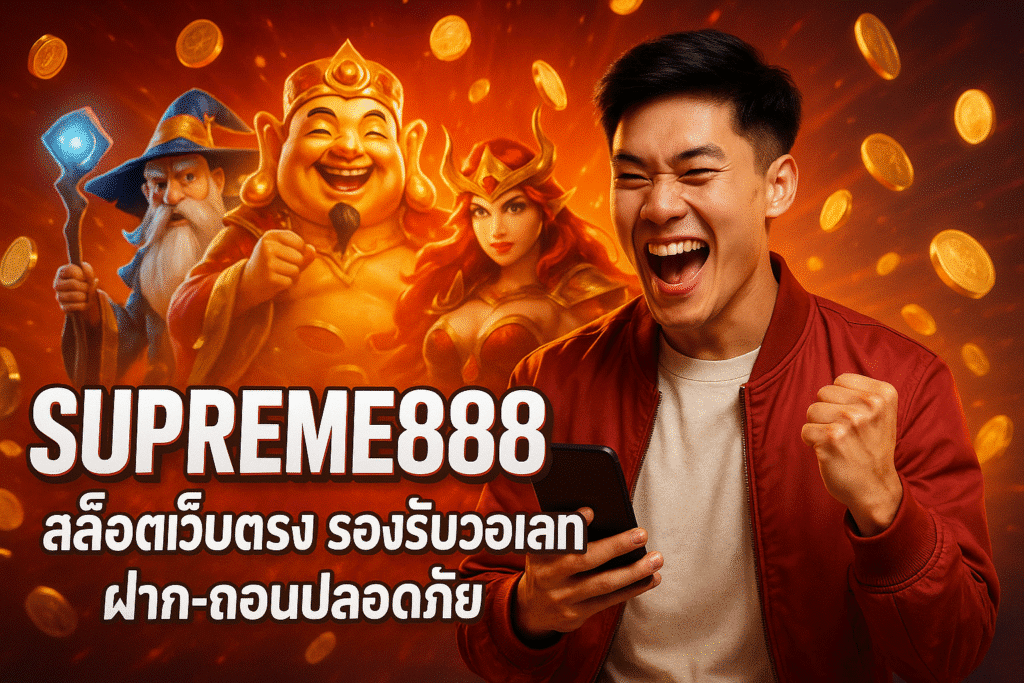 SUPREME888 สล็อตเว็บตรง รองรับวอเลท ฝาก-ถอนปลอดภัย