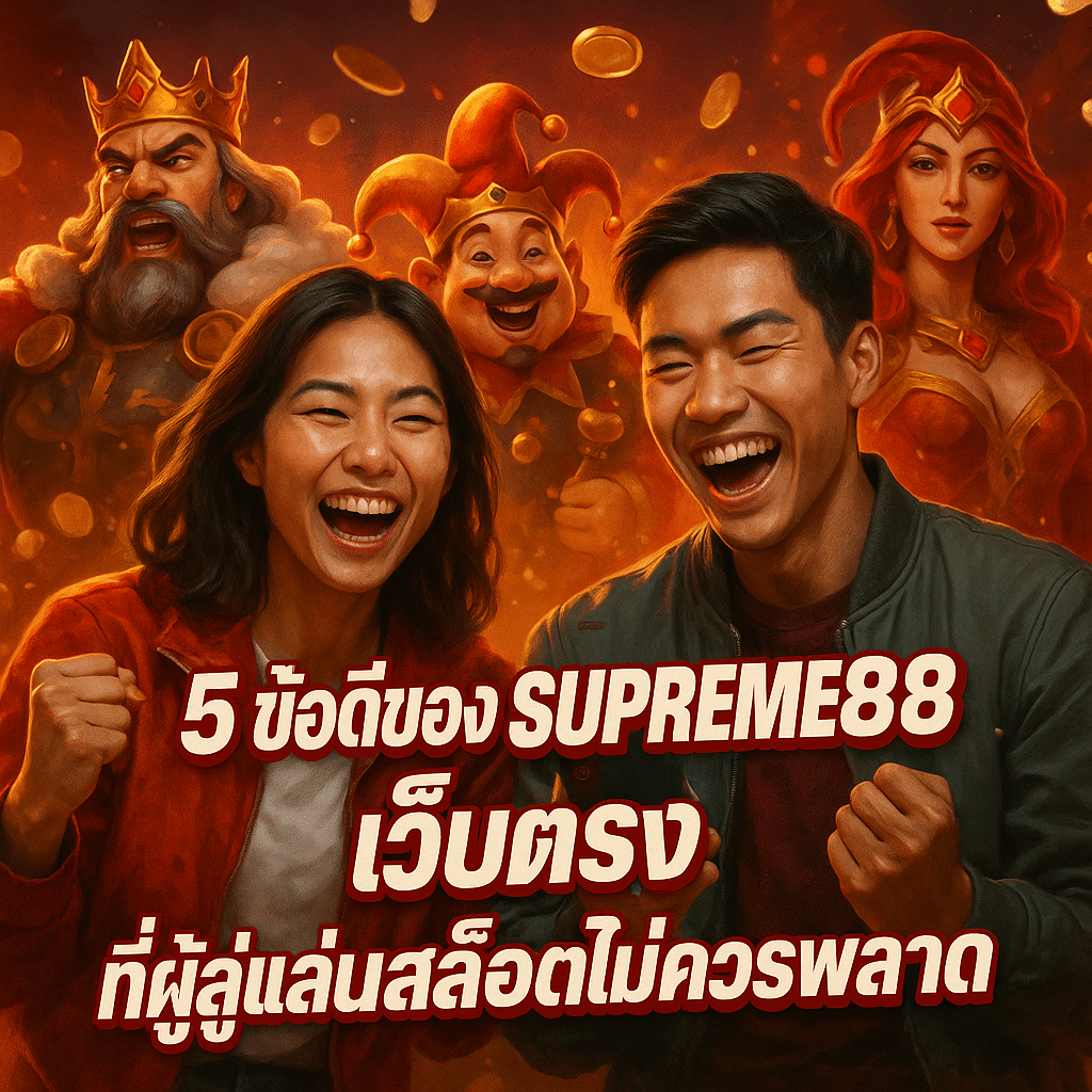 5 ข้อดีของ SUPREME888 เว็บตรง ที่ผู้เล่นสล็อตไม่ควรพลาด