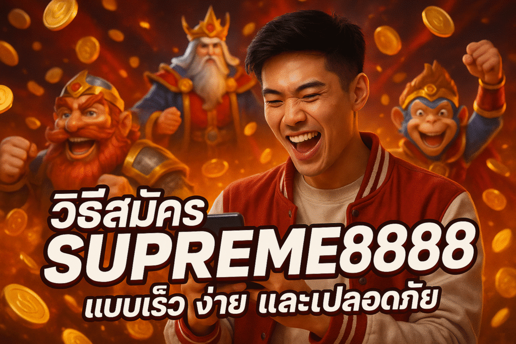 วิธีสมัคร SUPREME888 แบบเร็ว ง่าย และปลอดภัย